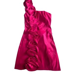 Twentyone Barbie‎ pink feminine ruffled accents cocktail or party dress size S
